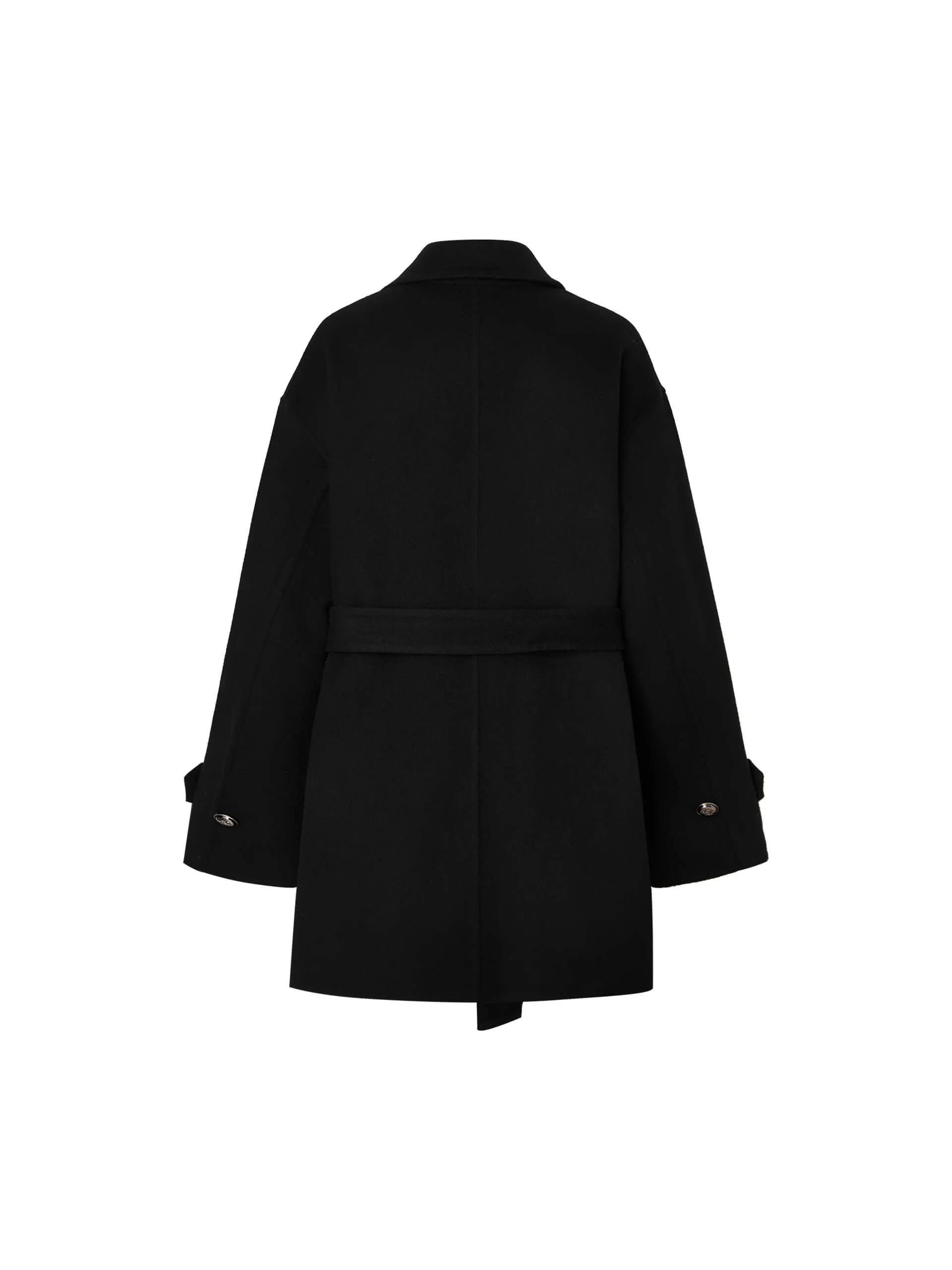 Belted Merino Wool Coat