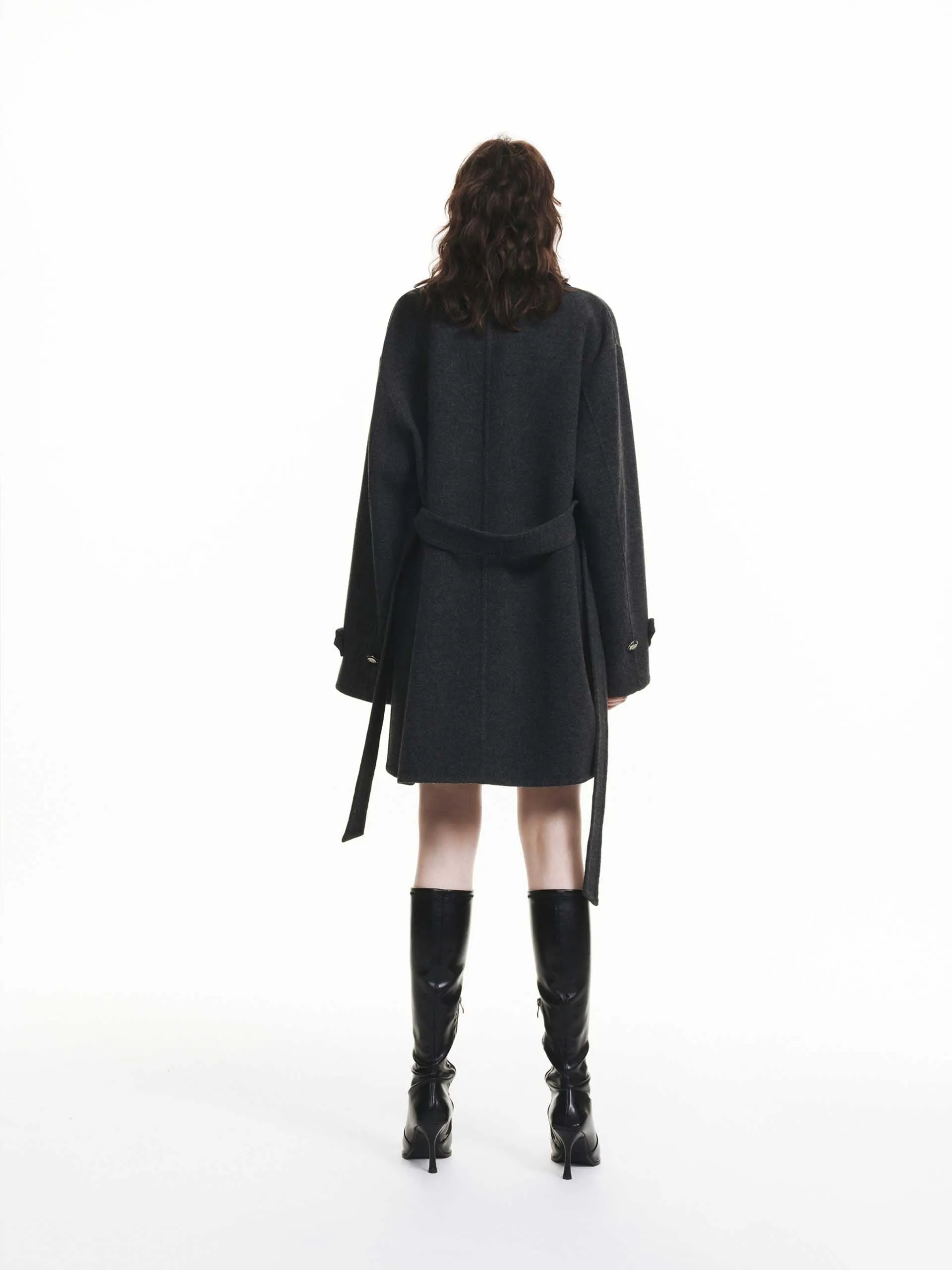 Belted Merino Wool Coat