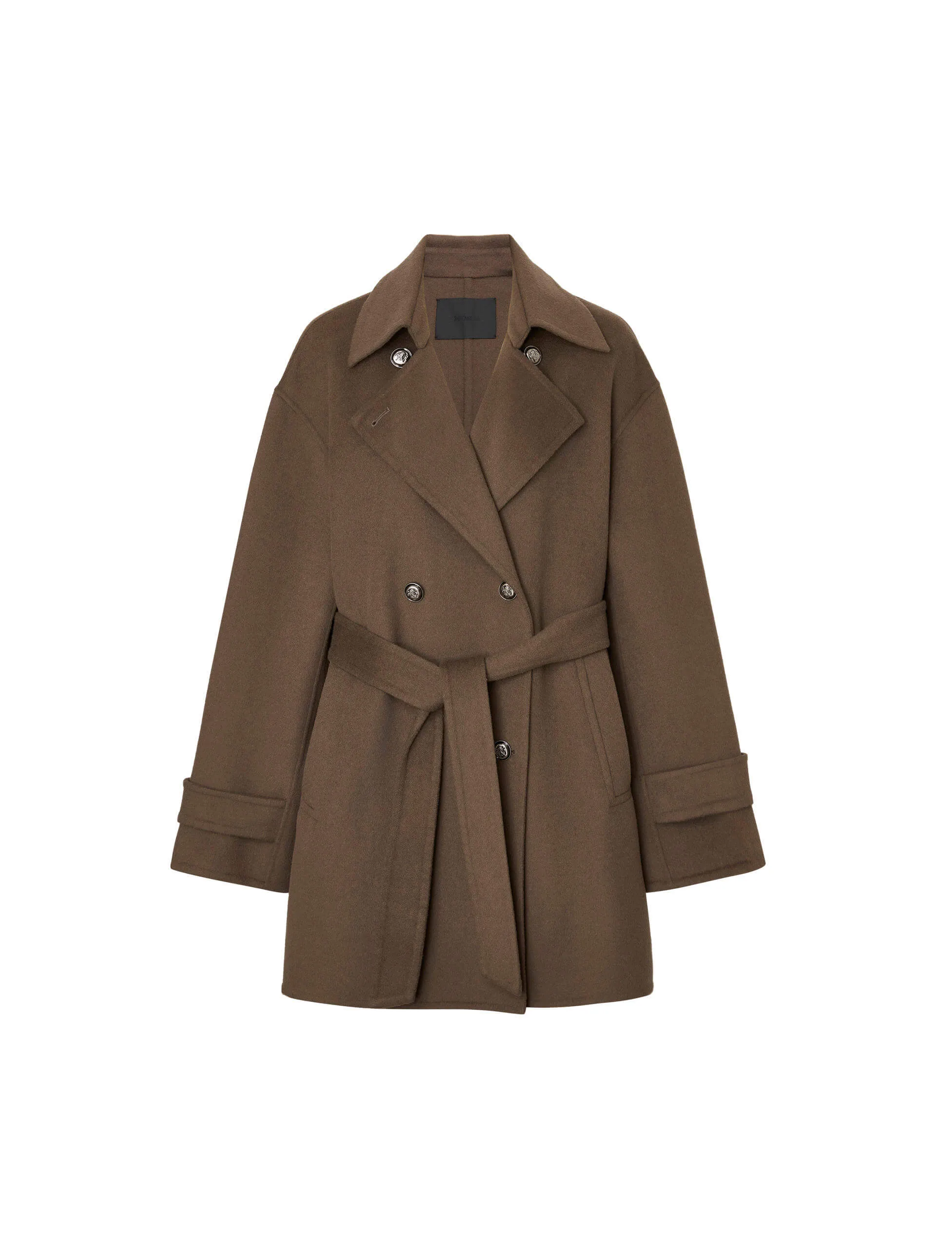 Belted Merino Wool Coat