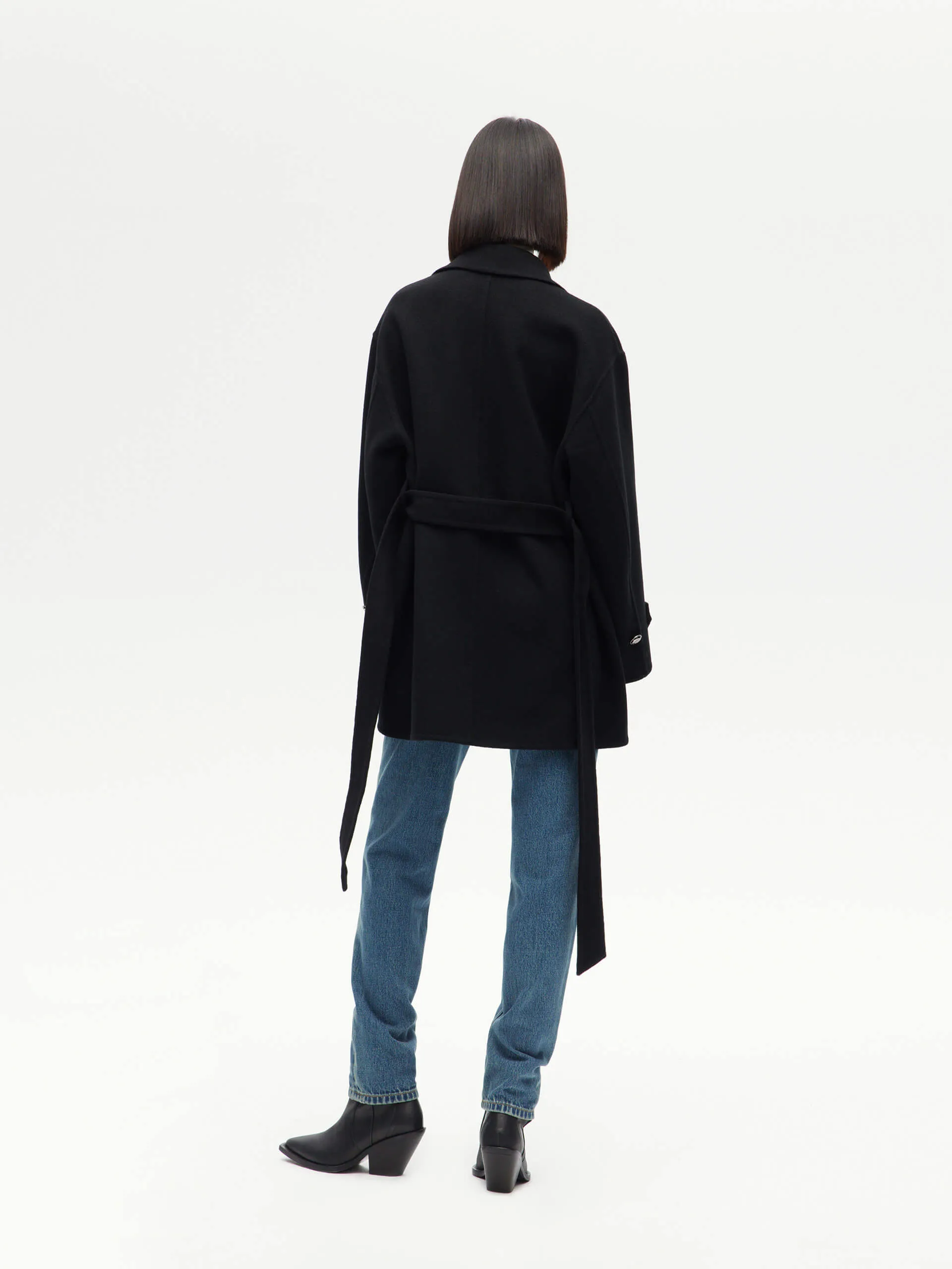 Belted Merino Wool Coat