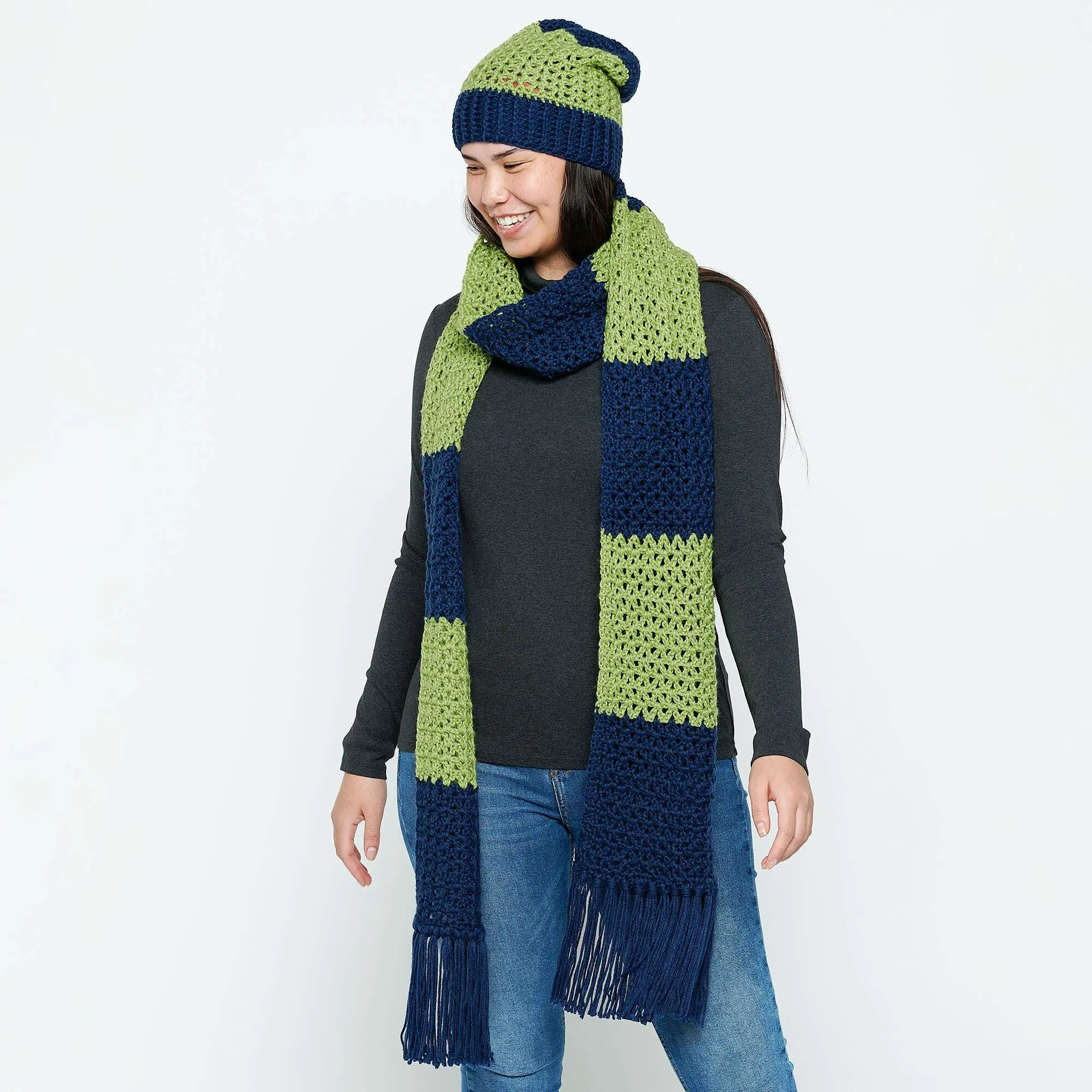 Bernat Crochet Hat & Scarf Set