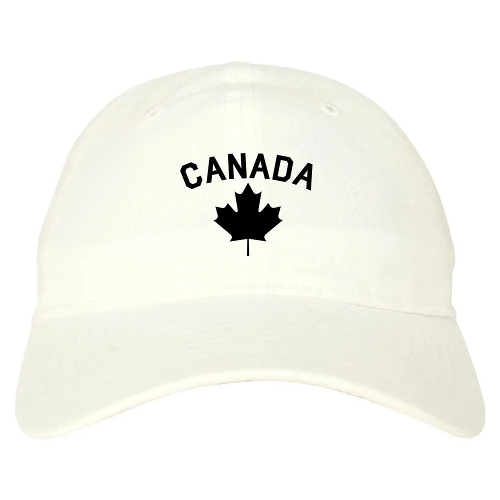 Canada Maple Leaf Red Mens Dad Hat Baseball Cap