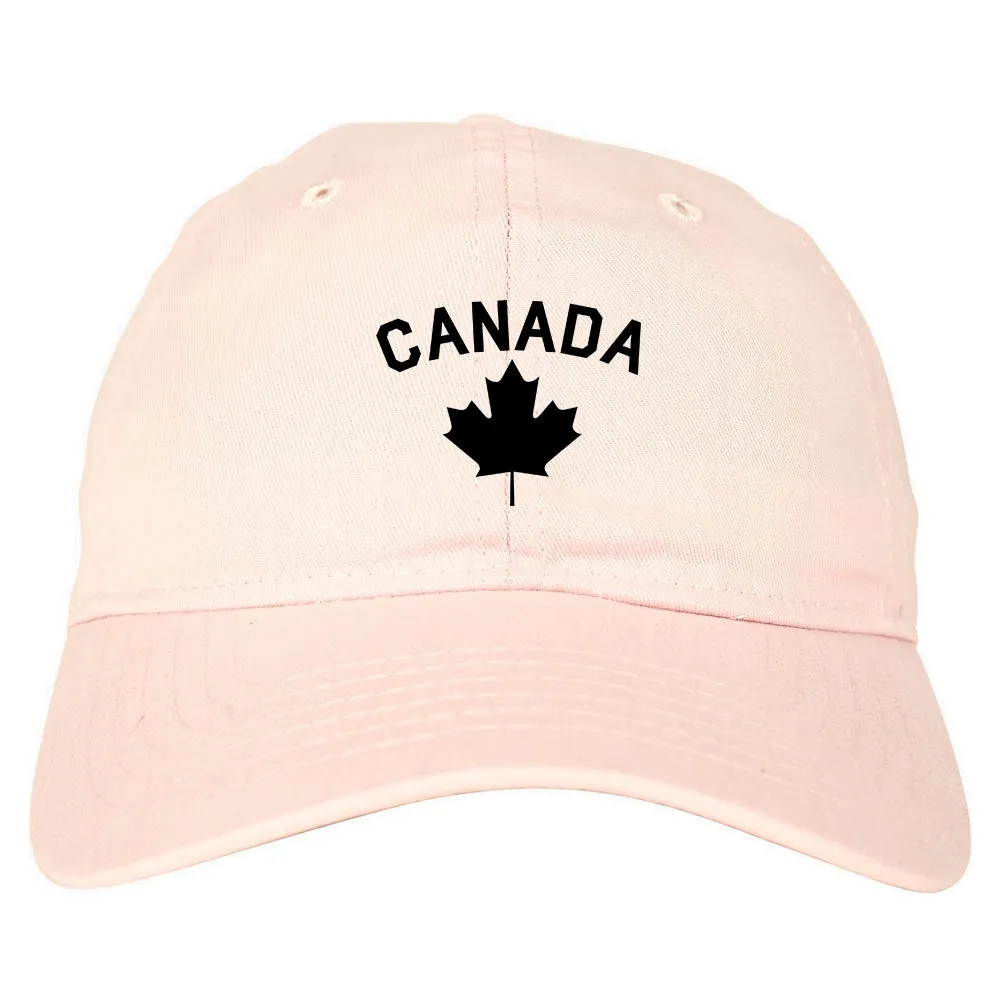 Canada Maple Leaf Red Mens Dad Hat Baseball Cap