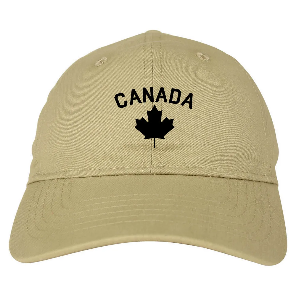 Canada Maple Leaf Red Mens Dad Hat Baseball Cap