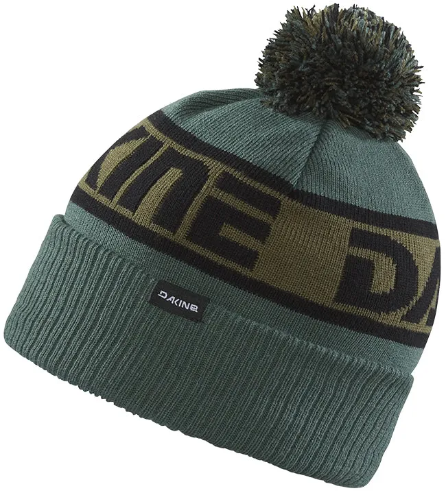 Dakine Mens Jackson Beanie Dark Forest Dark Logo Utility Green