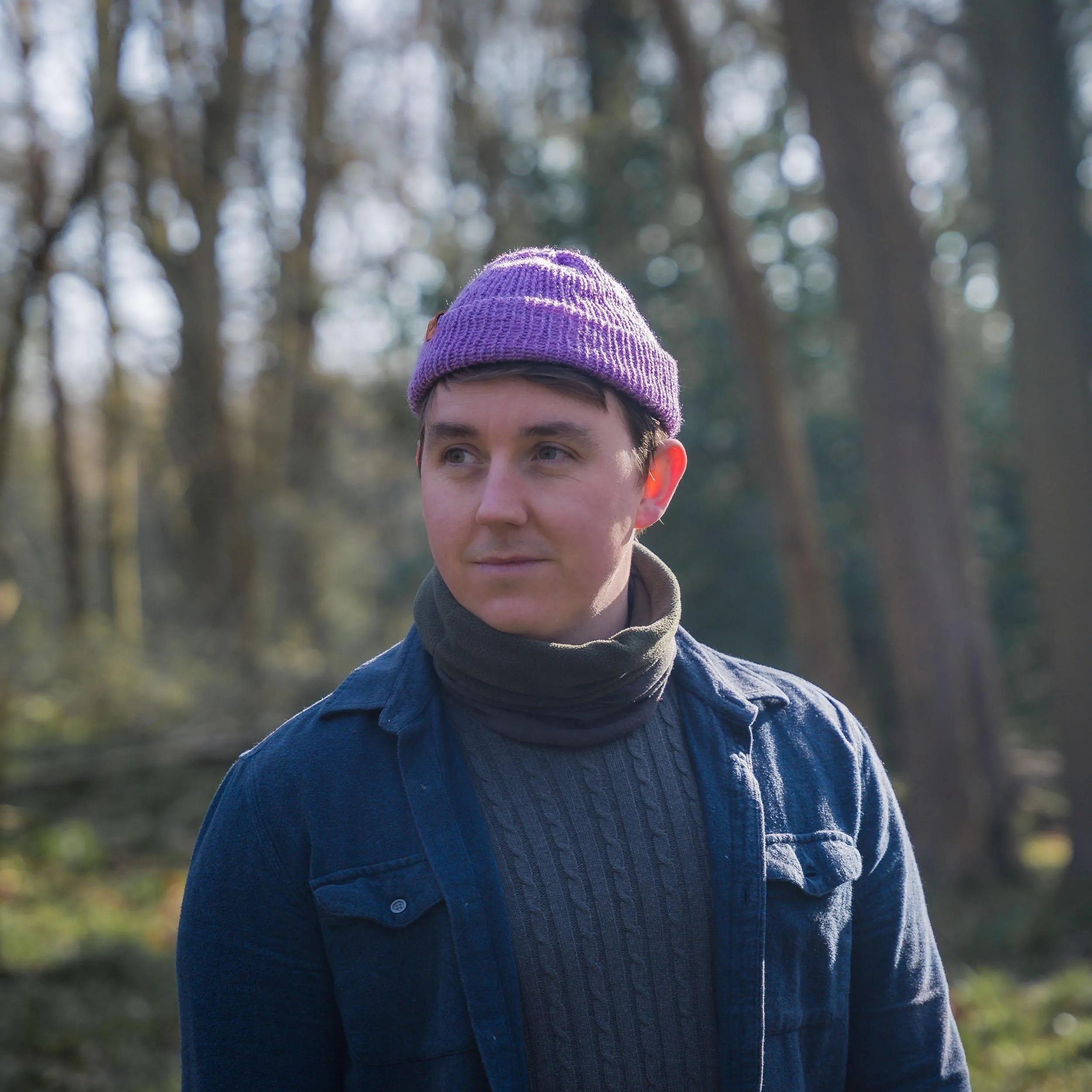 Dusty Pink Trawler Wooly Hat