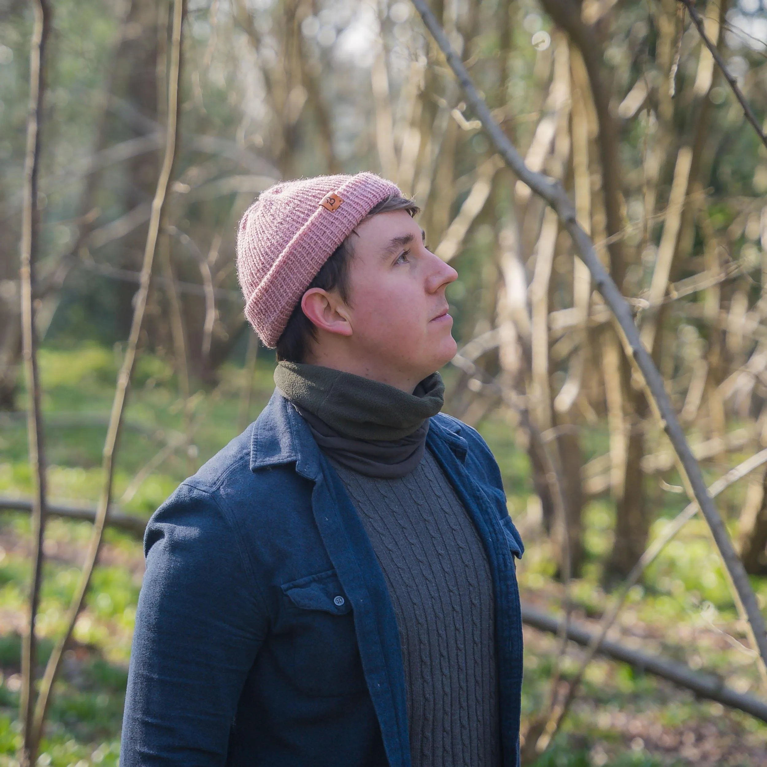 Dusty Pink Trawler Wooly Hat