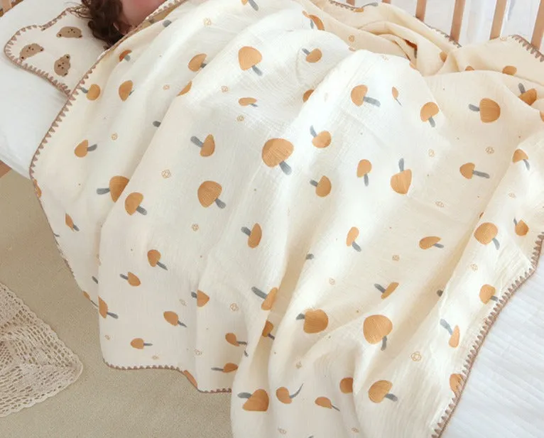 Earthy Summer Cotton Nap Blanket