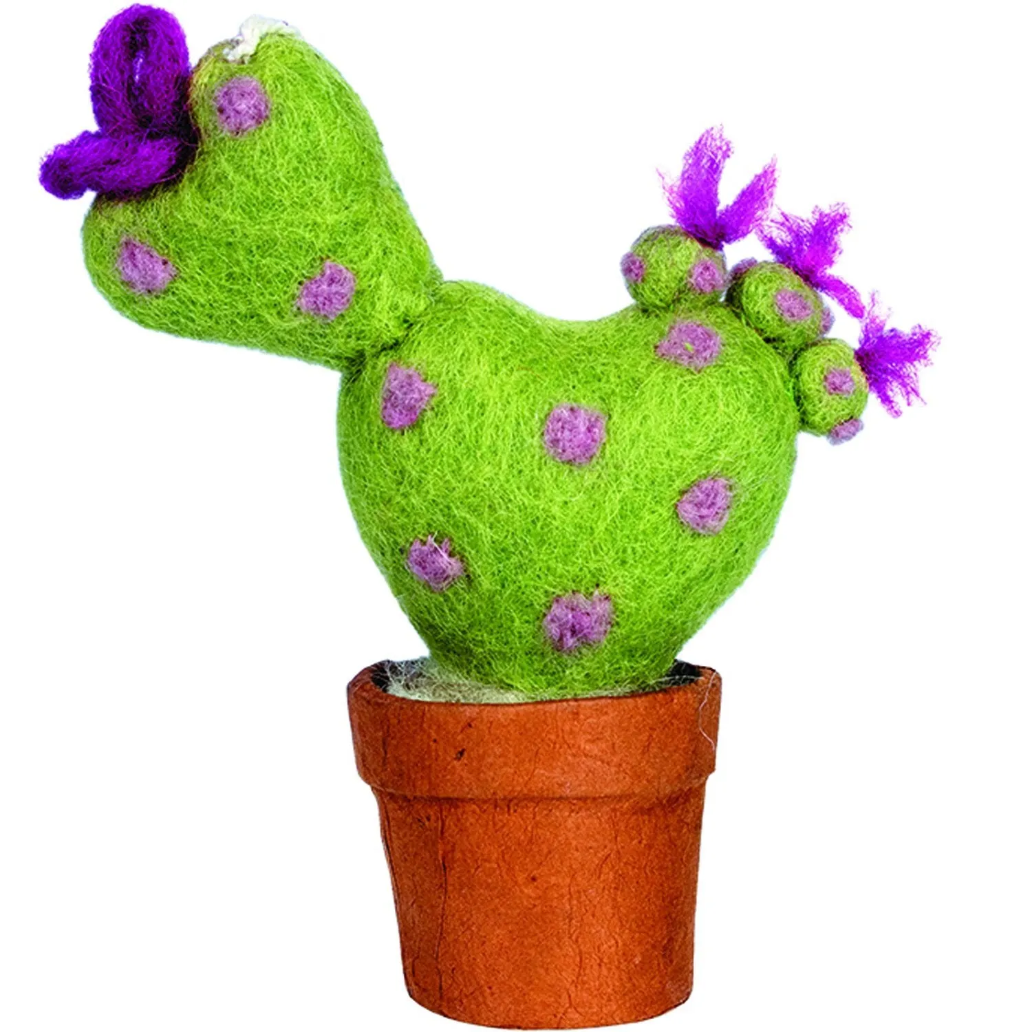 Felt Love Cactus Ornament Wild Woolies