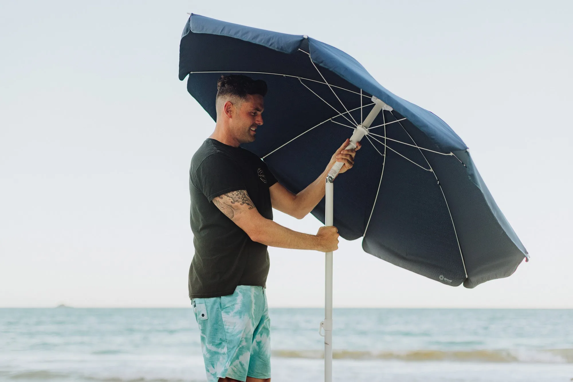 Georgia Tech Yellow Jackets - 5.5 Ft. Portable Beach Umbrella