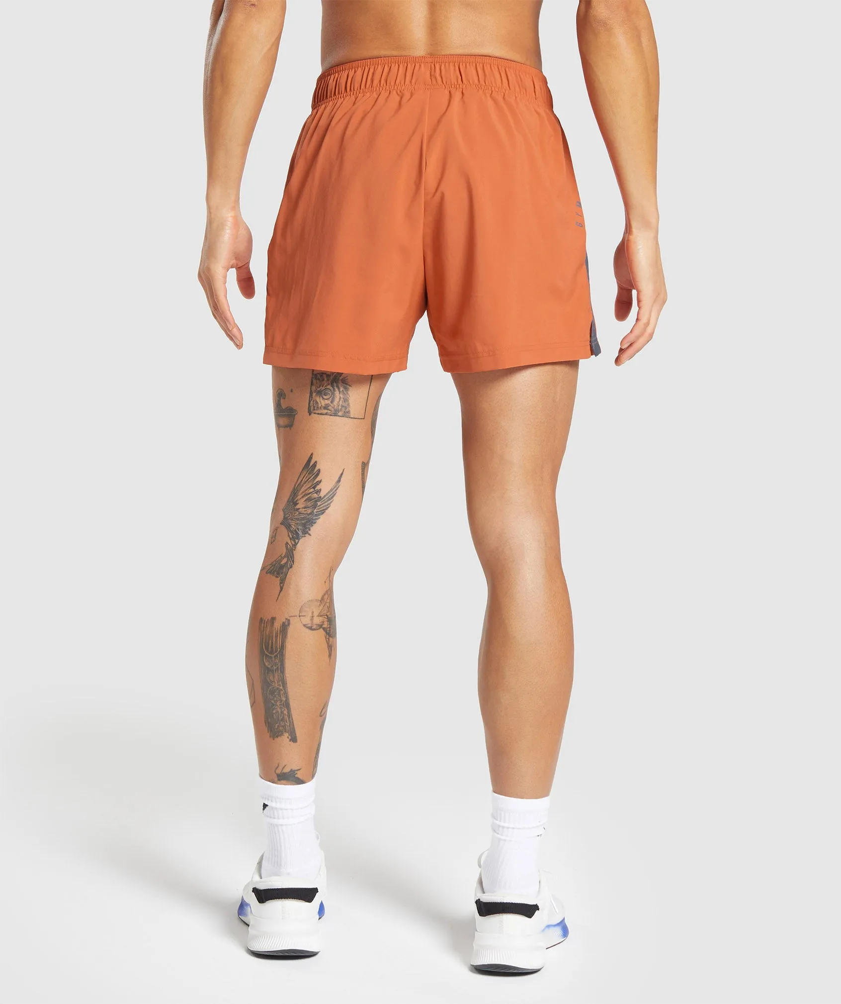 Gymshark Sport 5" Shorts - Muted Orange/Titanium Blue