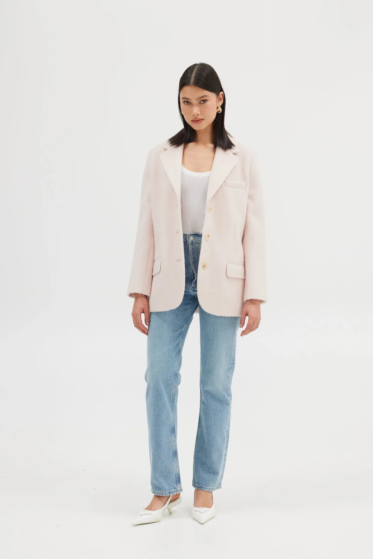 Harper Blazer - Blush Pink