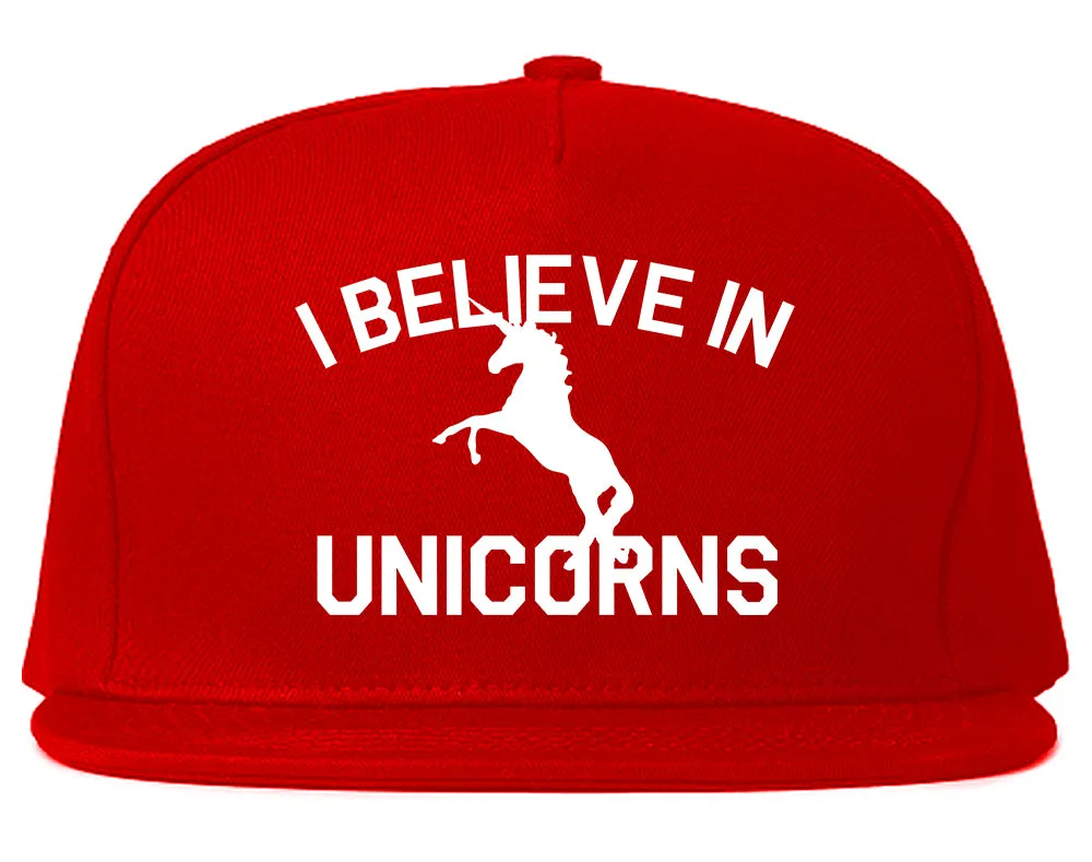 I Believe In Unicorns Mens Snapback Hat