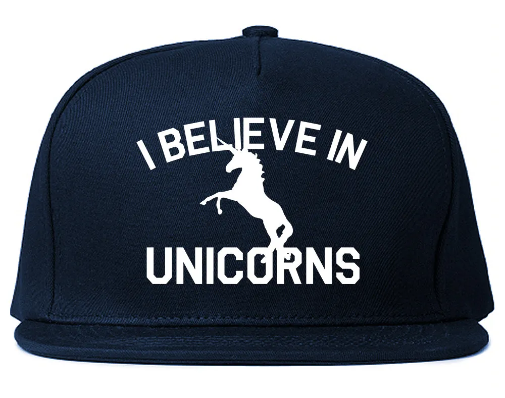 I Believe In Unicorns Mens Snapback Hat