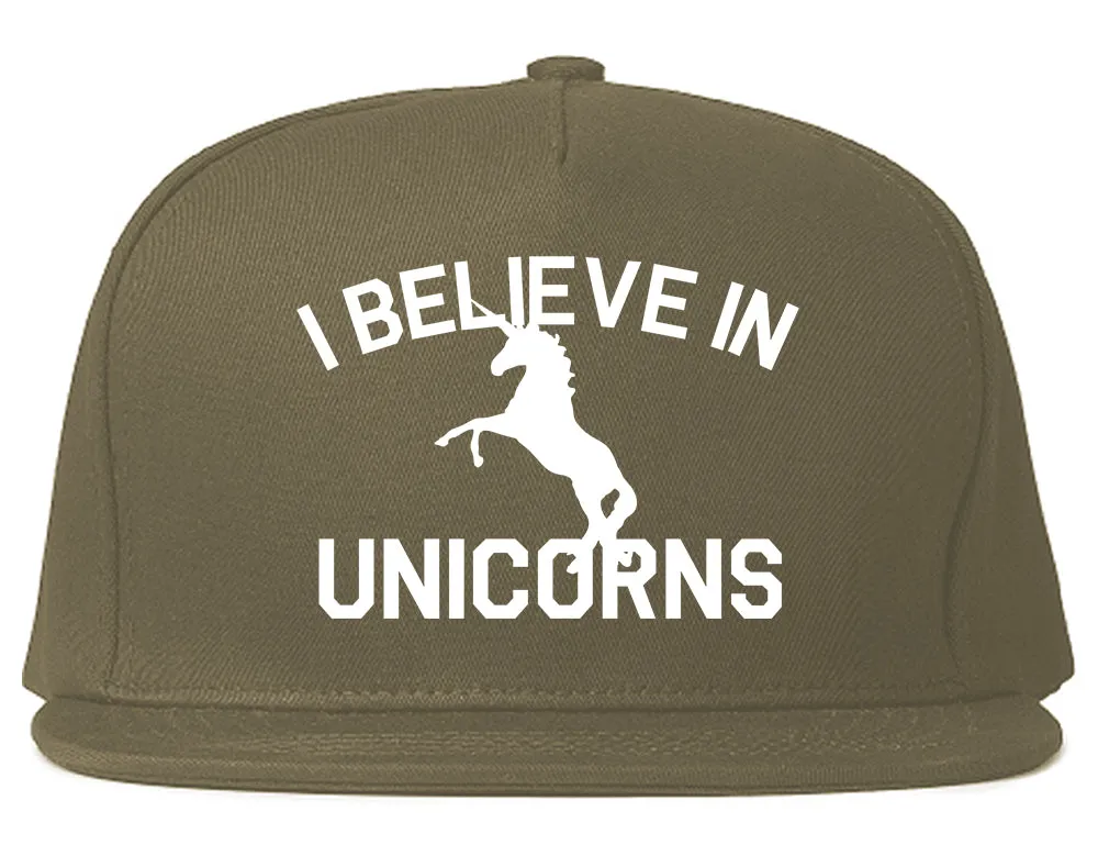 I Believe In Unicorns Mens Snapback Hat