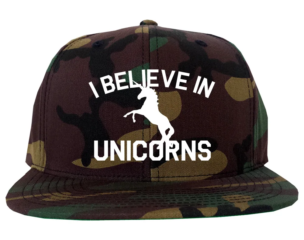 I Believe In Unicorns Mens Snapback Hat