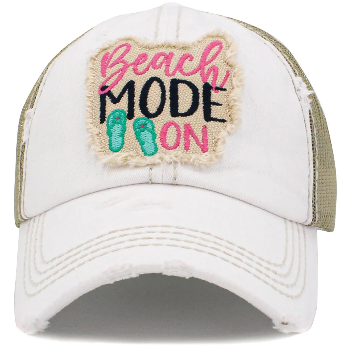 KBV1430 "Beach Mode On" Vintage Distressed Ballcap