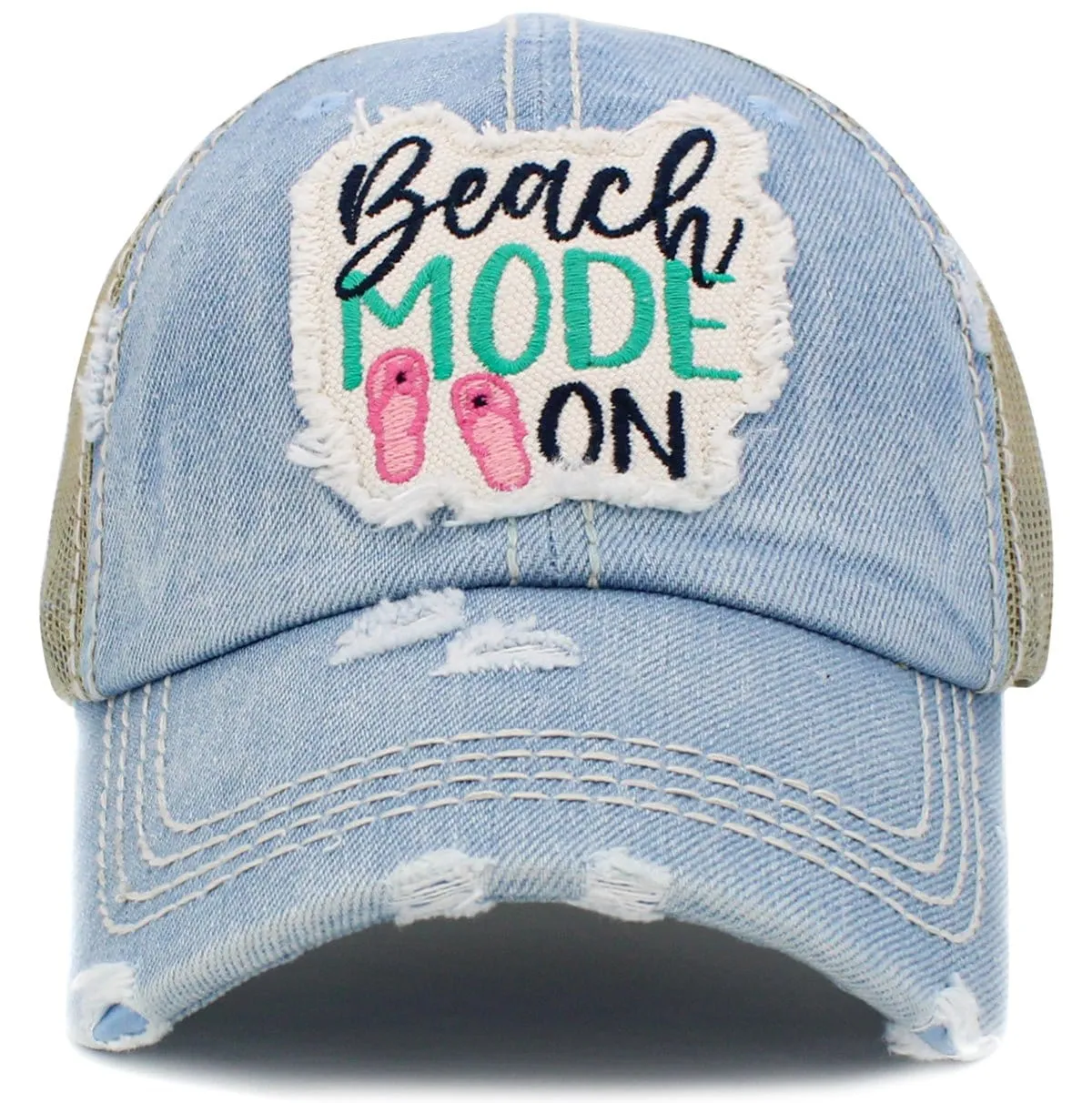 KBV1430 "Beach Mode On" Vintage Distressed Ballcap