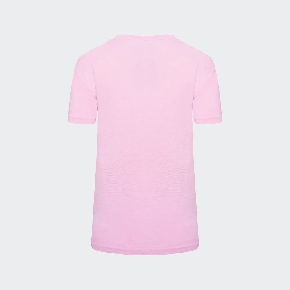 Laser Seamless Workout Tee - Bubblegum Pink