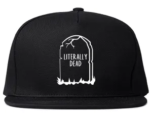 Literally Dead Halloween Mens Snapback Hat