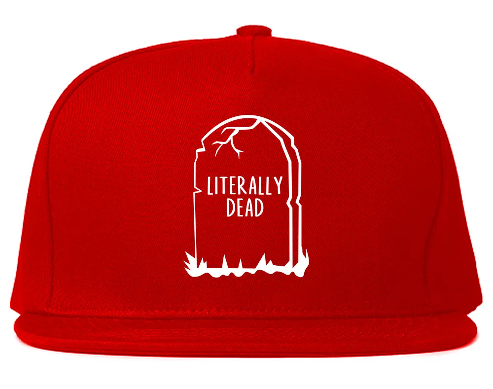 Literally Dead Halloween Mens Snapback Hat