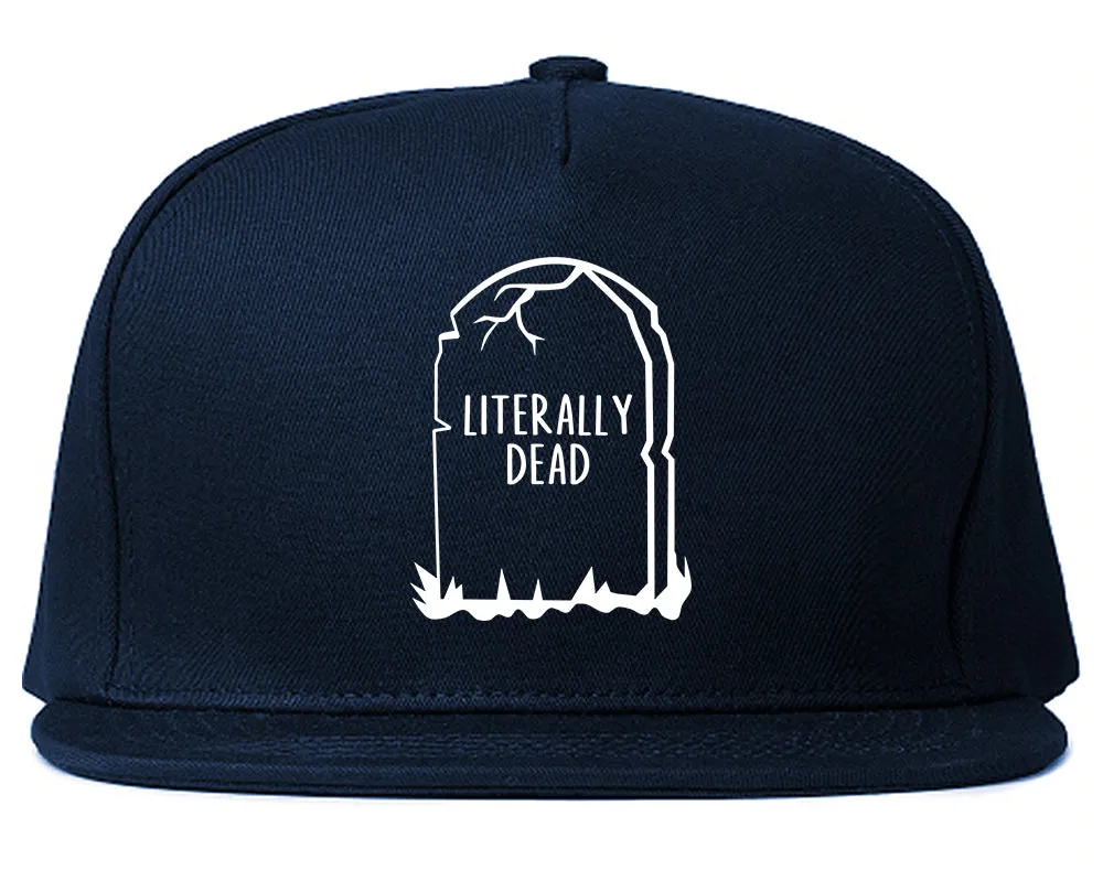 Literally Dead Halloween Mens Snapback Hat