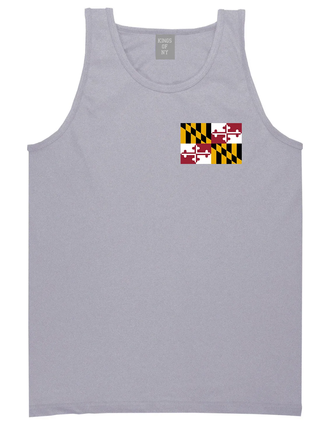 Maryland State Flag MD Chest Mens Tank Top T-Shirt