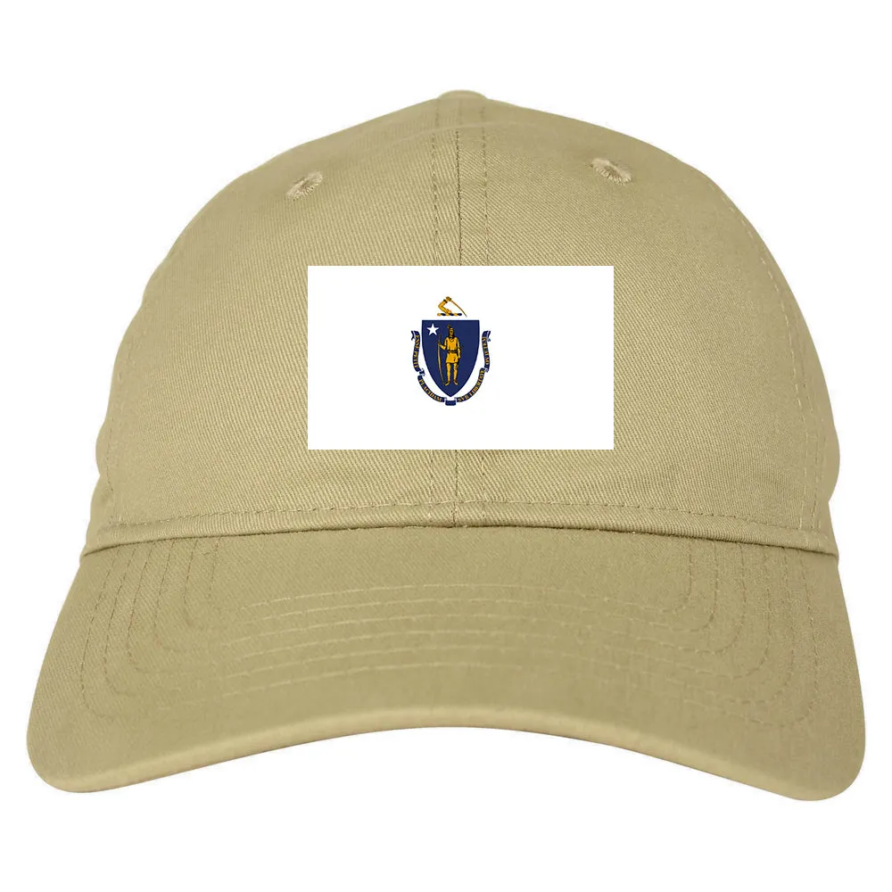 Massachusetts State Flag MA Chest Mens Dad Hat