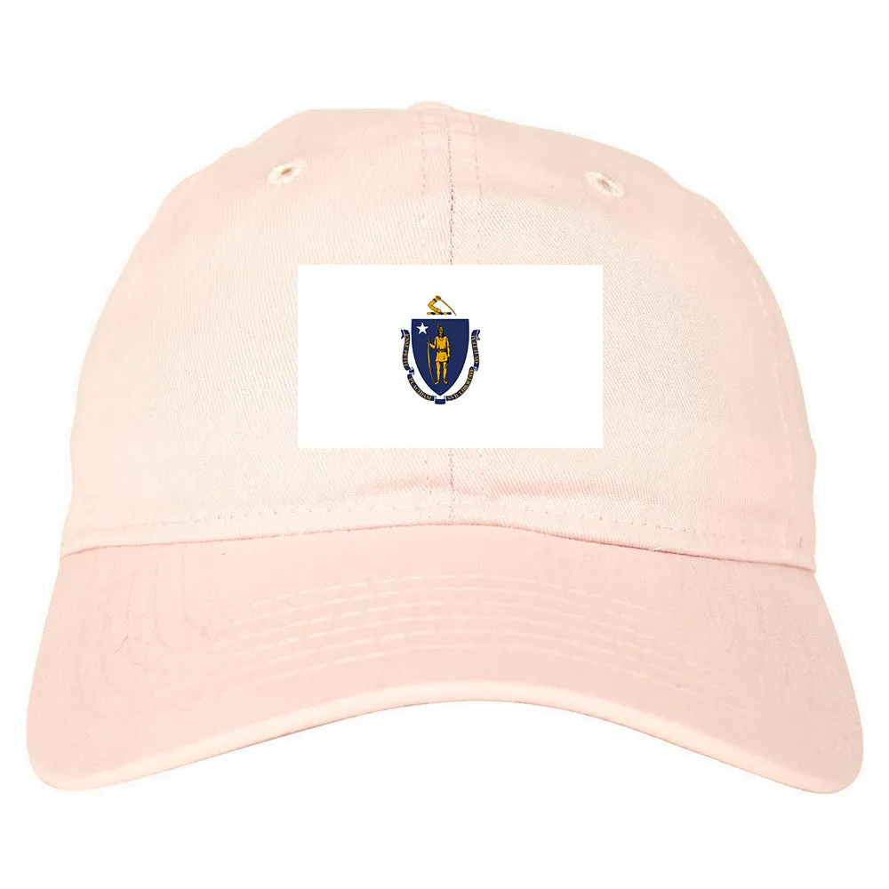 Massachusetts State Flag MA Chest Mens Dad Hat