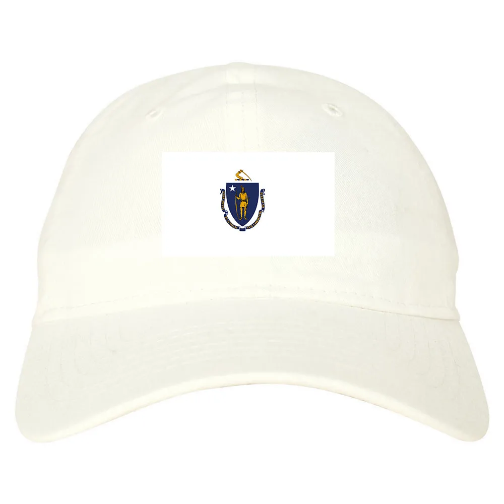 Massachusetts State Flag MA Chest Mens Dad Hat