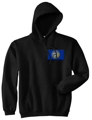 Nebraska State Flag NE Chesst Mens Pullover Hoodie