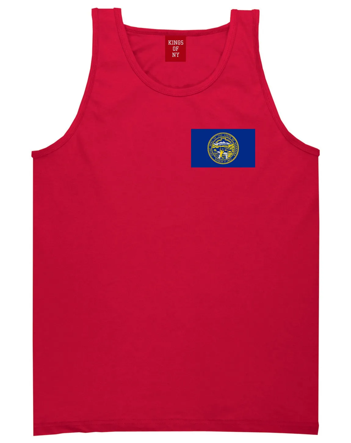 Nebraska State Flag NE Chesst Mens Tank Top T-Shirt