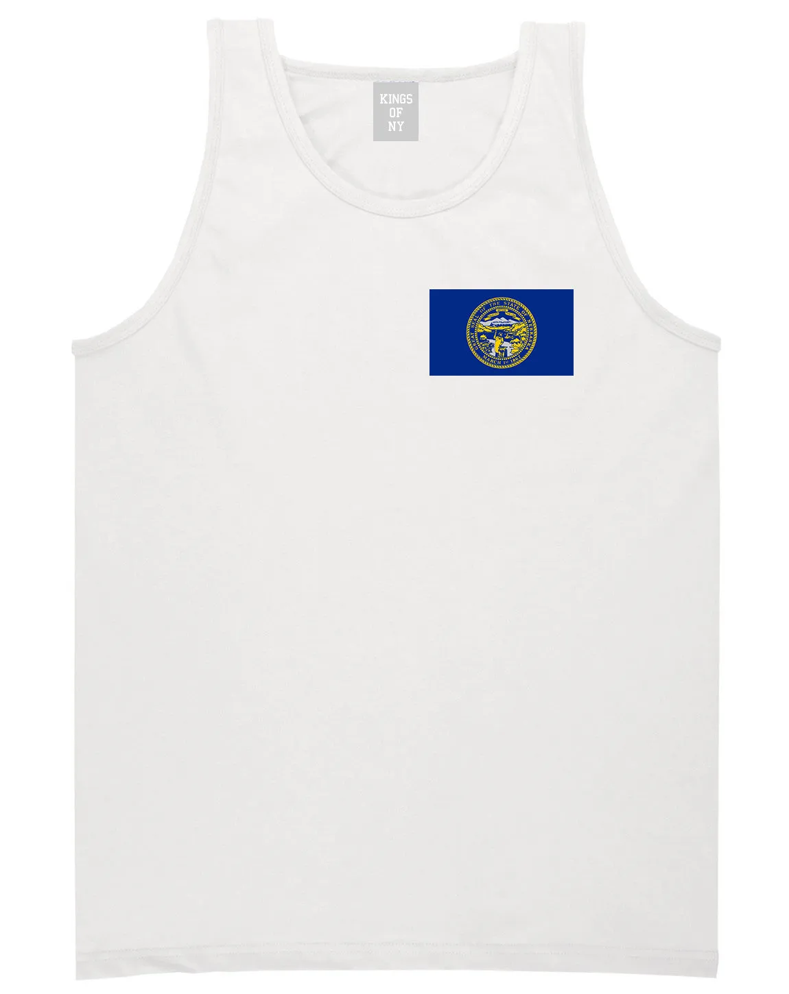 Nebraska State Flag NE Chesst Mens Tank Top T-Shirt