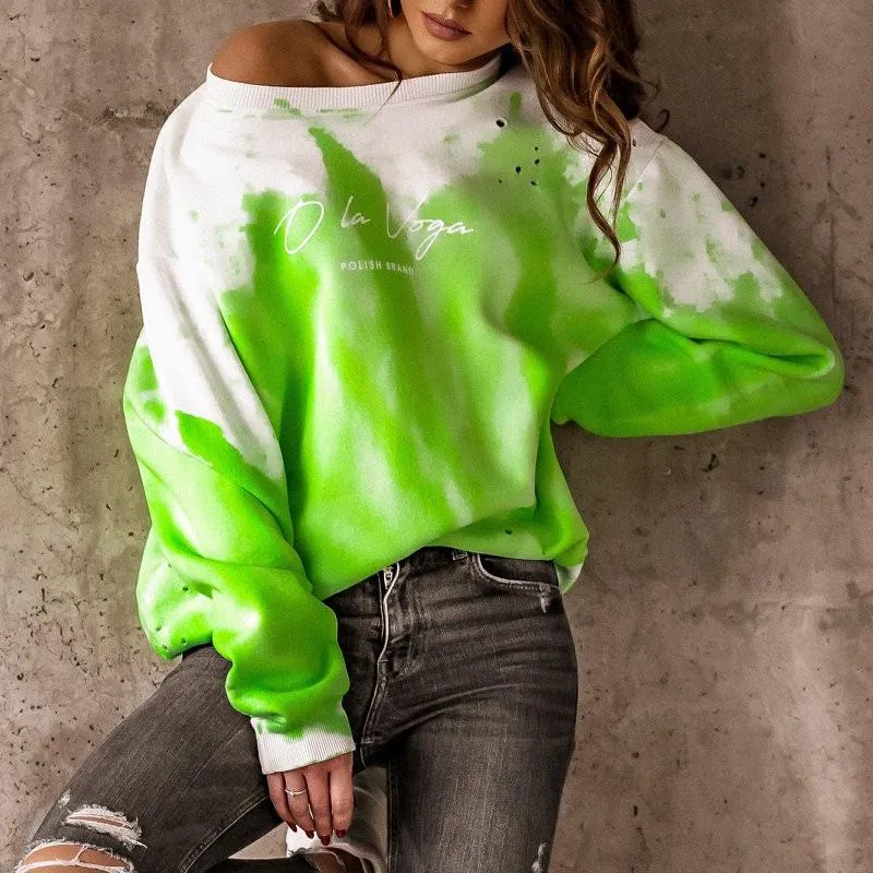 New Dyed Round Neck Women Hoodies