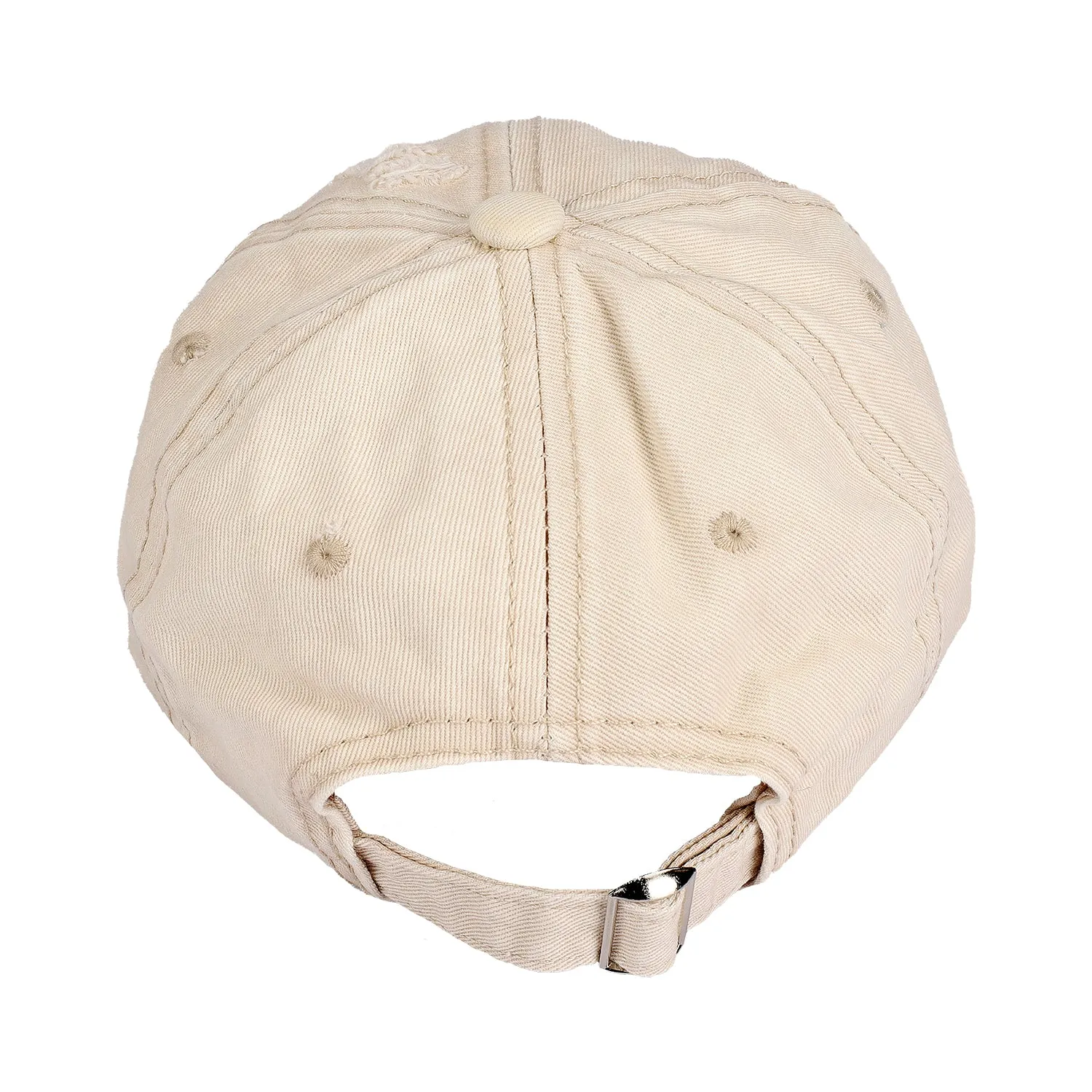 NEW ERA EMROIDERED DENIM CAP - BEIGE