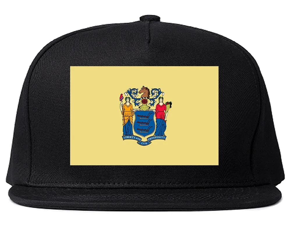 New Jersey State Flag NJ Chest Mens Snapback Hat