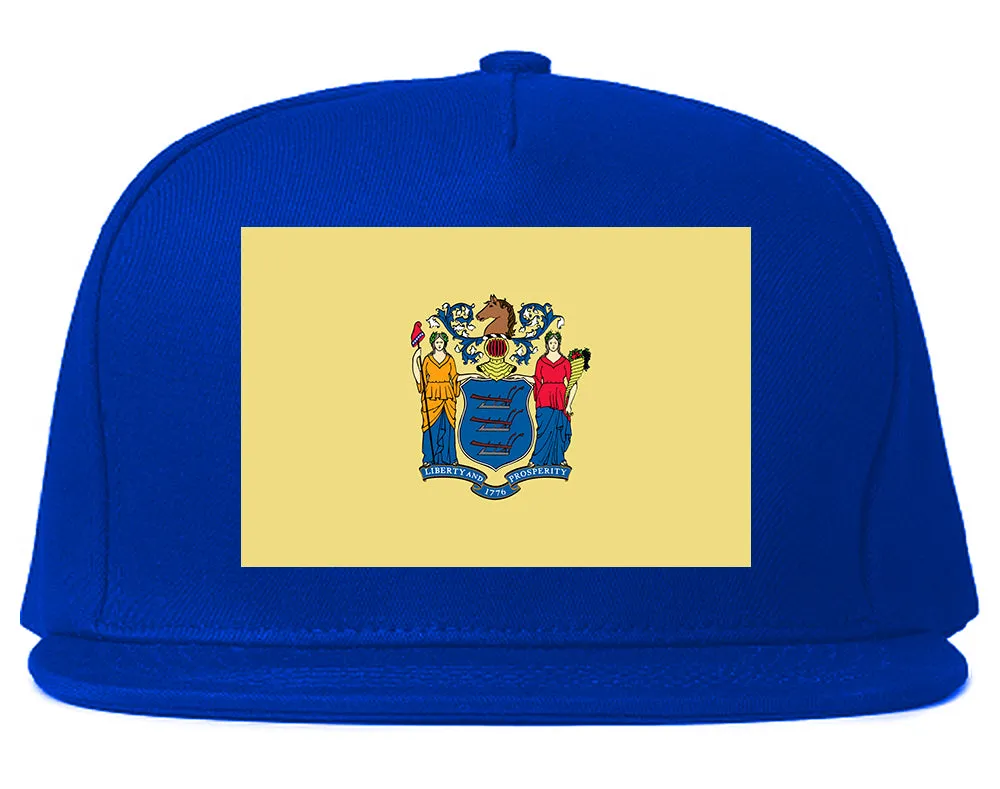 New Jersey State Flag NJ Chest Mens Snapback Hat