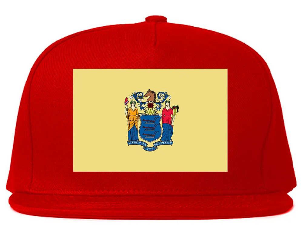 New Jersey State Flag NJ Chest Mens Snapback Hat