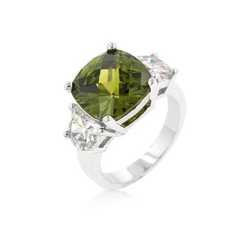 Olive Triplet Ring