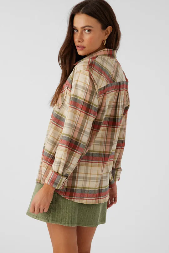 ONeill LOGAN FLANNEL RELAXED FIT SHIRT - MULTI CLR