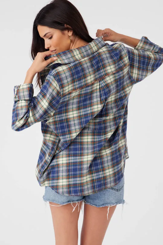 ONeill NASH FLANNEL STANDARD FIT SHIRT - SLATE