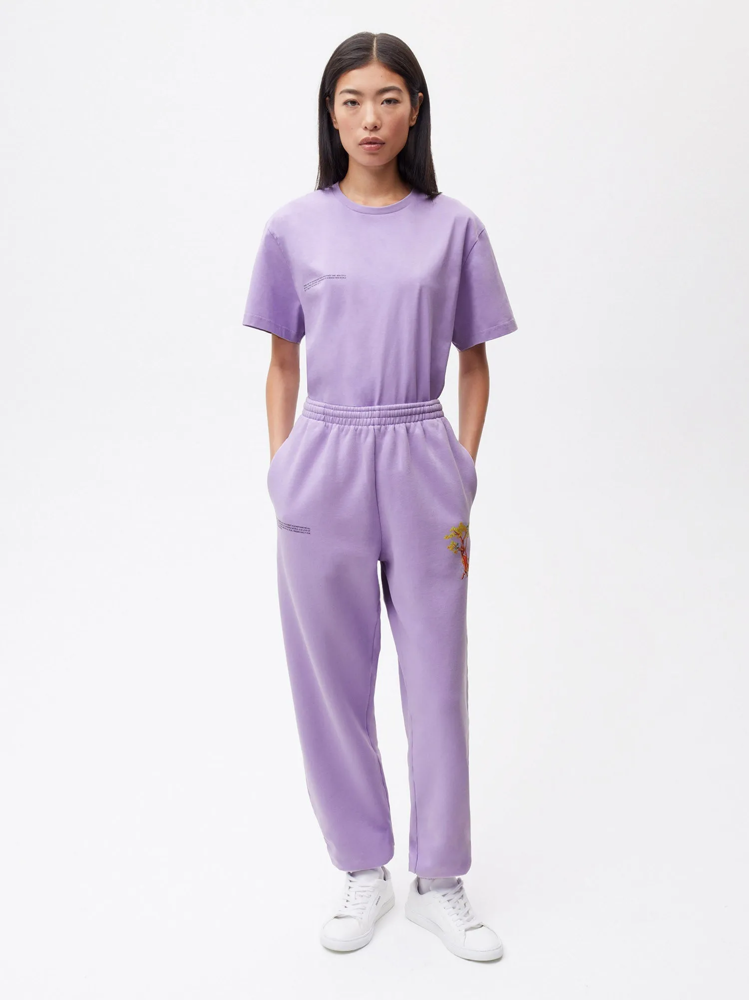 PANGAIA x Kenny Scharf Signature Track Pants—orchid purple