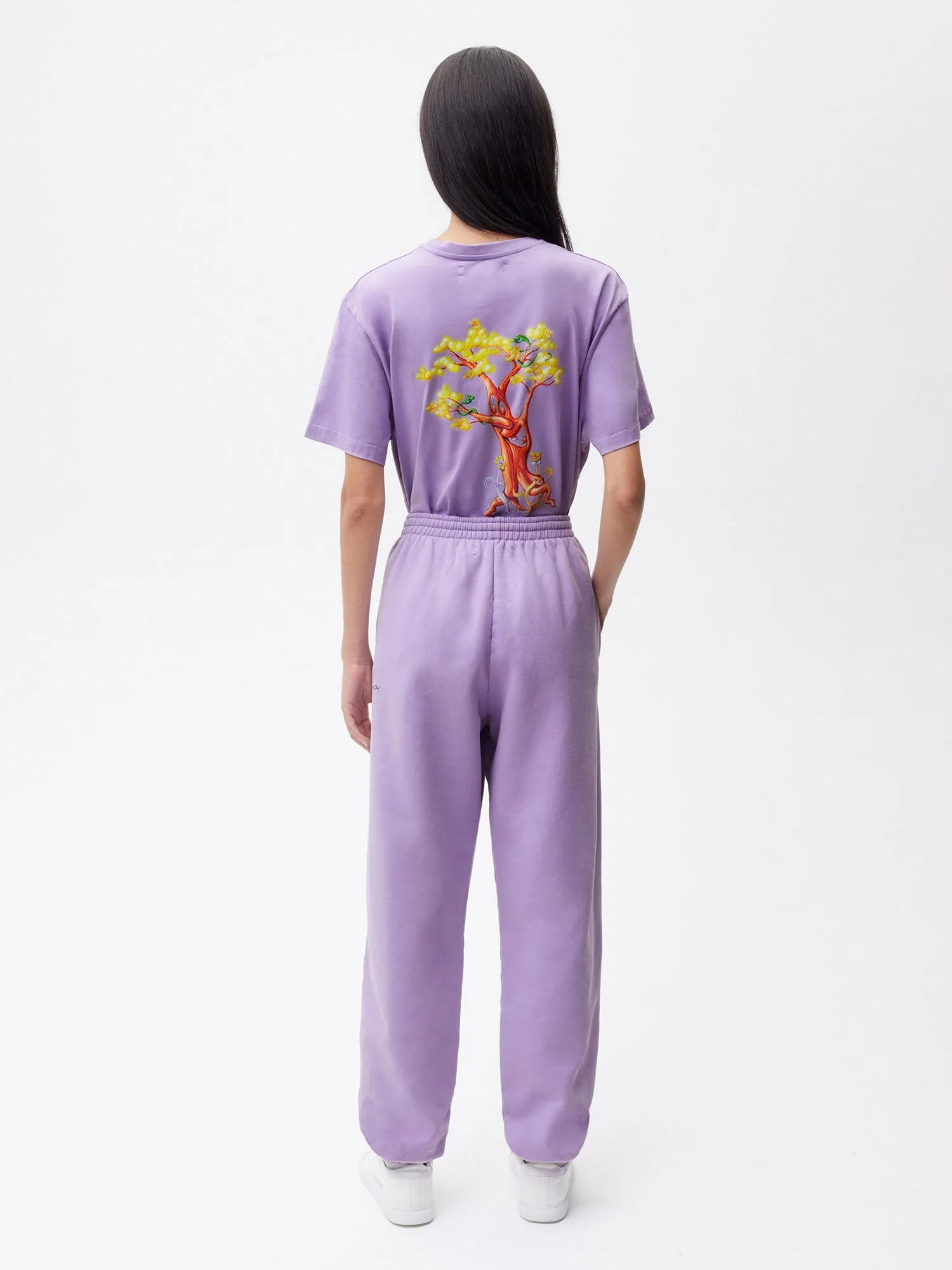 PANGAIA x Kenny Scharf Signature Track Pants—orchid purple