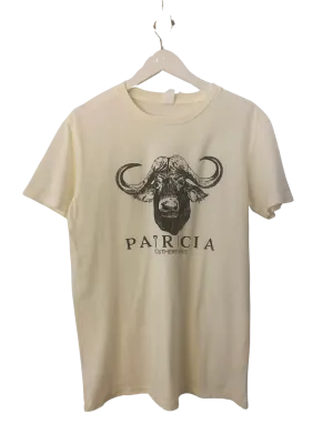 PATRICIA Graphic T Ivory with Black