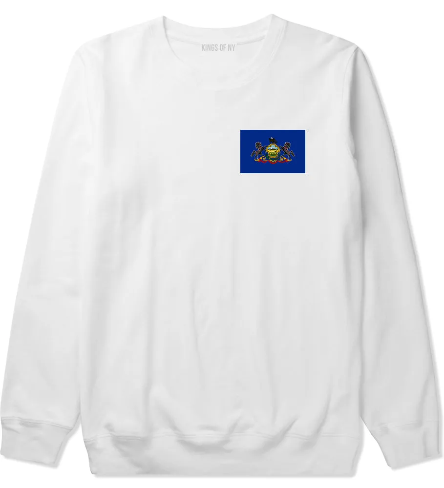 Pennsylvania State Flag PA Chest Mens Crewneck Sweatshirt