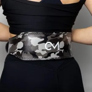 Premium 4" Leather Lifting Belt - Camo