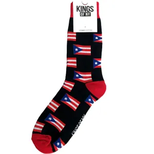 Puerto Rico Flag Mens Crew Socks