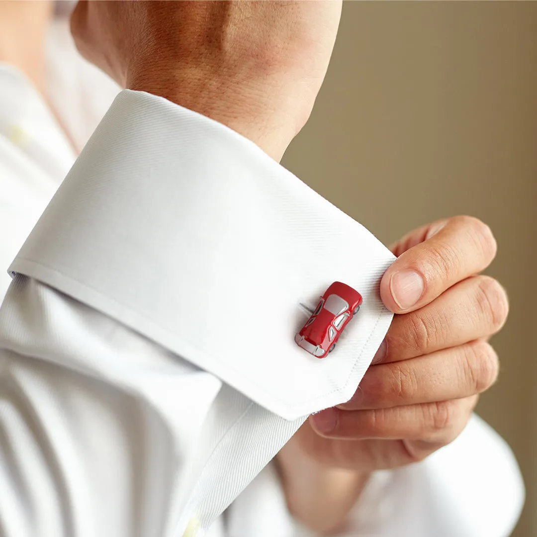 Race Car Sterling Cufflinks