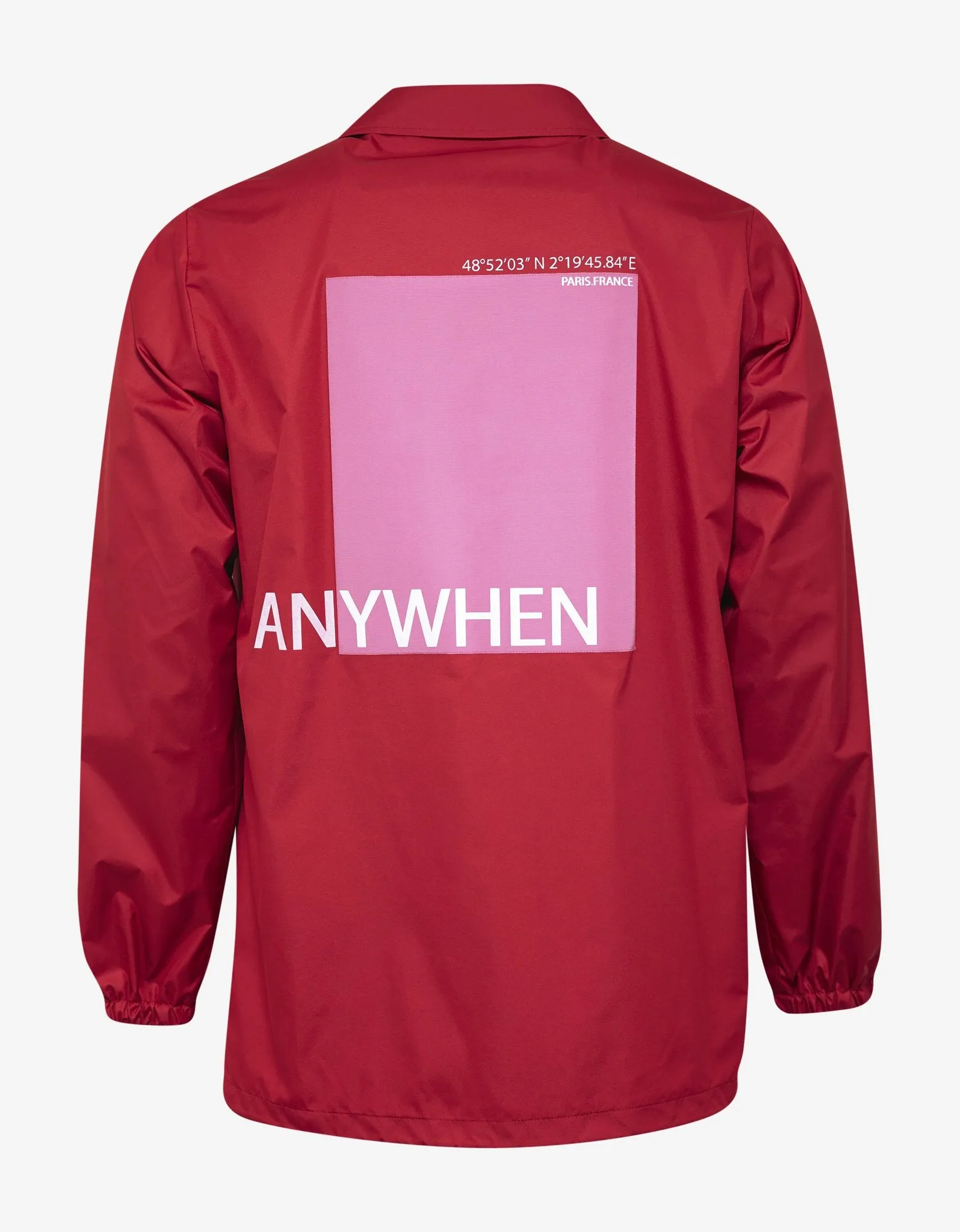 Red 'Anywhen' Print Coach Jacket