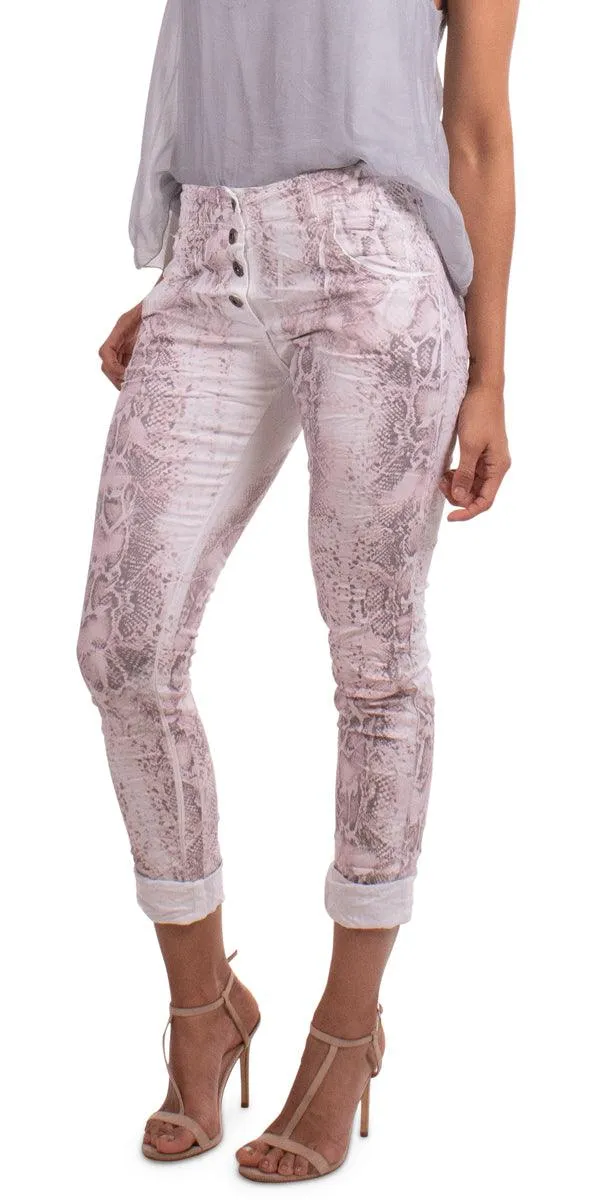 Snake Print Jean